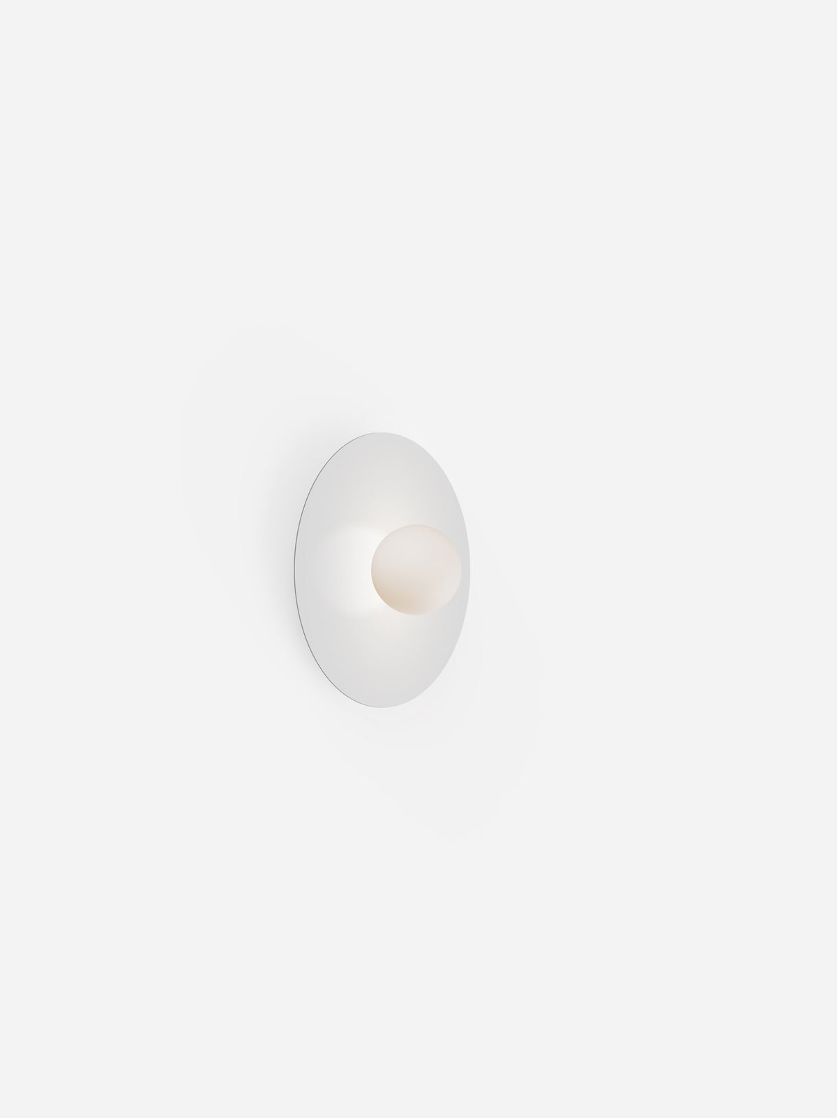 Pablo Designs Bola Disc Colors flush mount – 12" White disc