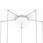 Pablo Designs Cielo Xl Multi 5 Light Pendant Polished Aluminum - White Canopy