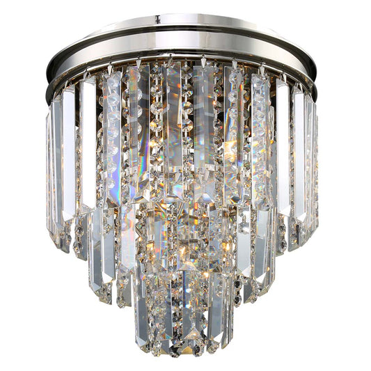 Carousel Flushmount 6-Light in Chrome 1312CH by StarFire Crystal