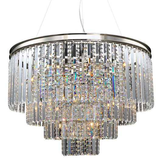 Carousel Chandelier 25-Light in Chrome 1330CH by StarFire Crystal