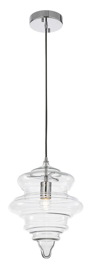 Vintage Pendant 1-Light in Chrome 1400CH by StarFire Crystal
