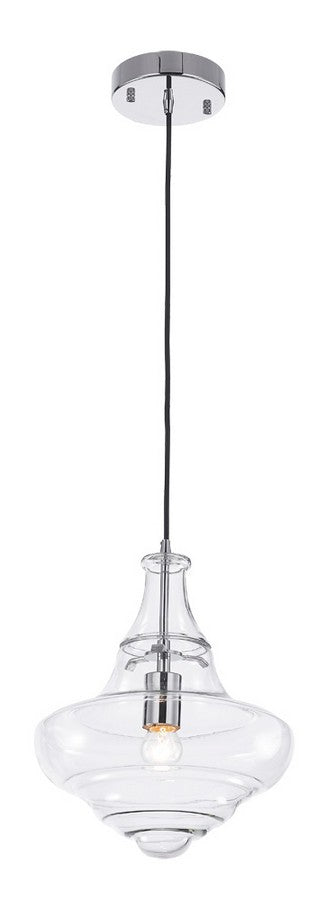 Vintage Pendant 1-Light in Chrome 1402CH by StarFire Crystal