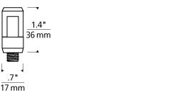 Visual Comfort Monorail Freejack Connector Antique Bronze