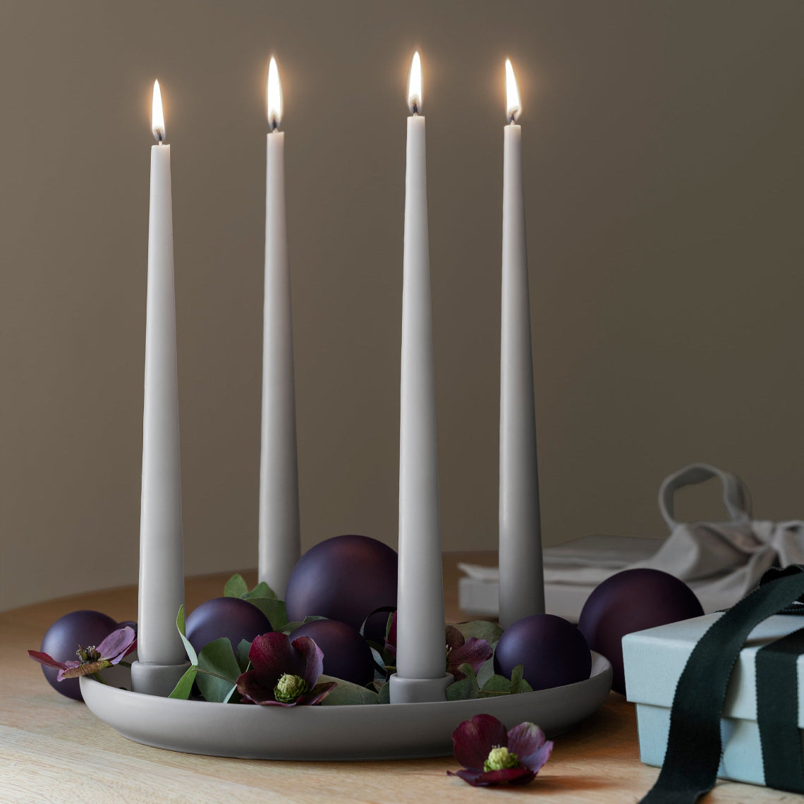 blomus Juhla Matte Glass Ornament Frosted Set of 4