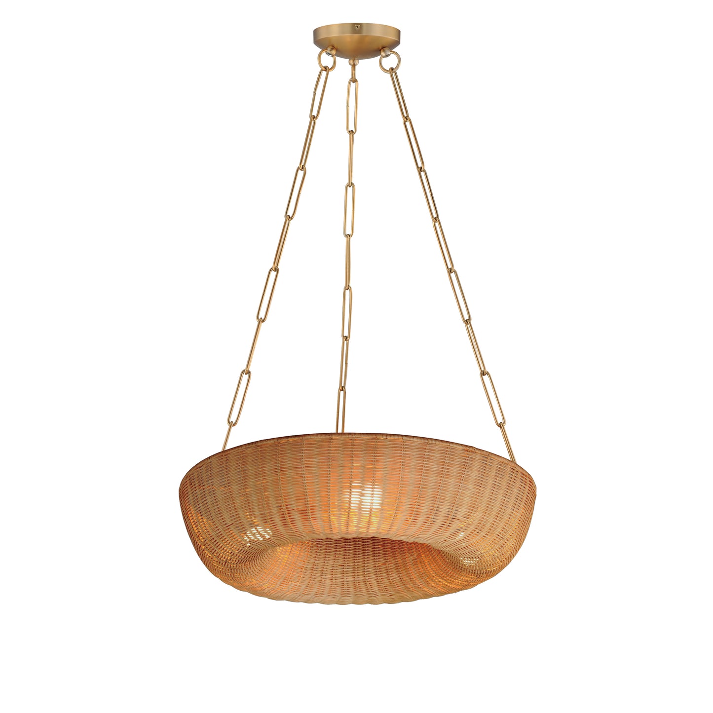 Bower 24" Pendant Natural Aged Brass by Maxim Lighting