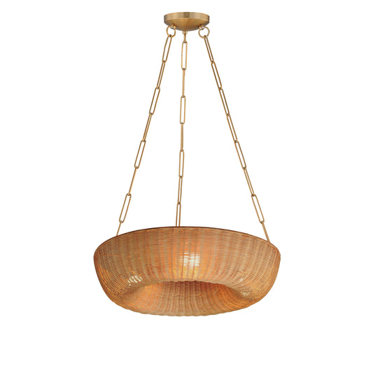 Bower 24" Pendant Natural Aged Brass by Maxim Lighting