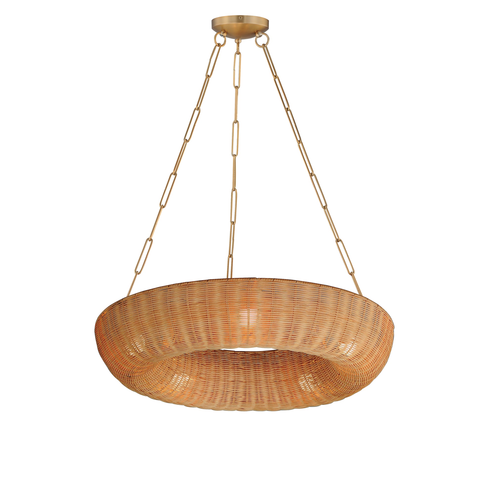 Bower 30" Pendant Natural Aged Brass by Maxim Lighting