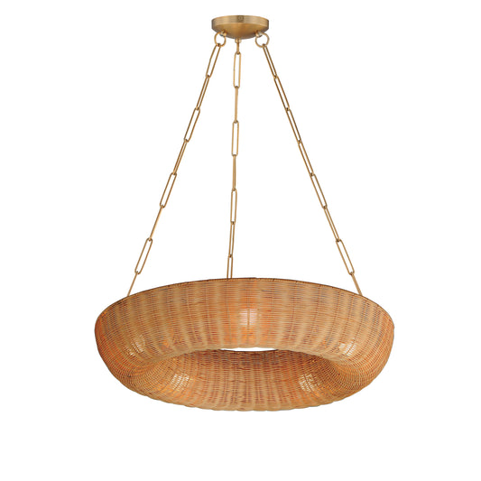 Bower 30" Pendant Natural Aged Brass by Maxim Lighting