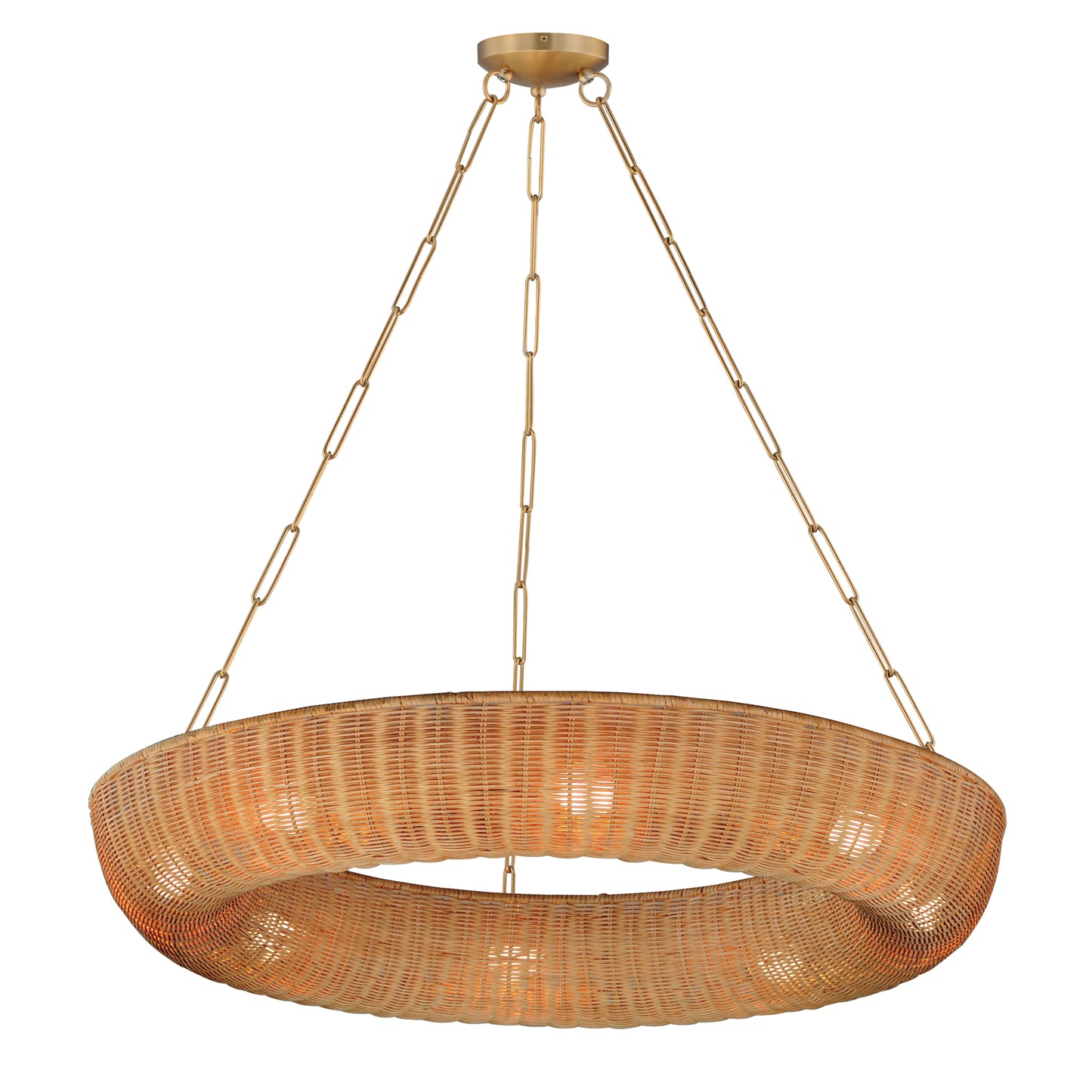 Bower 40" Pendant Natural Aged Brass by Maxim Lighting