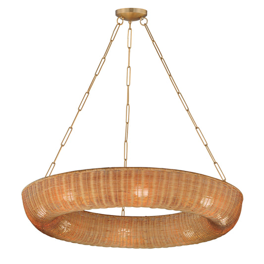 Bower 40" Pendant Natural Aged Brass by Maxim Lighting
