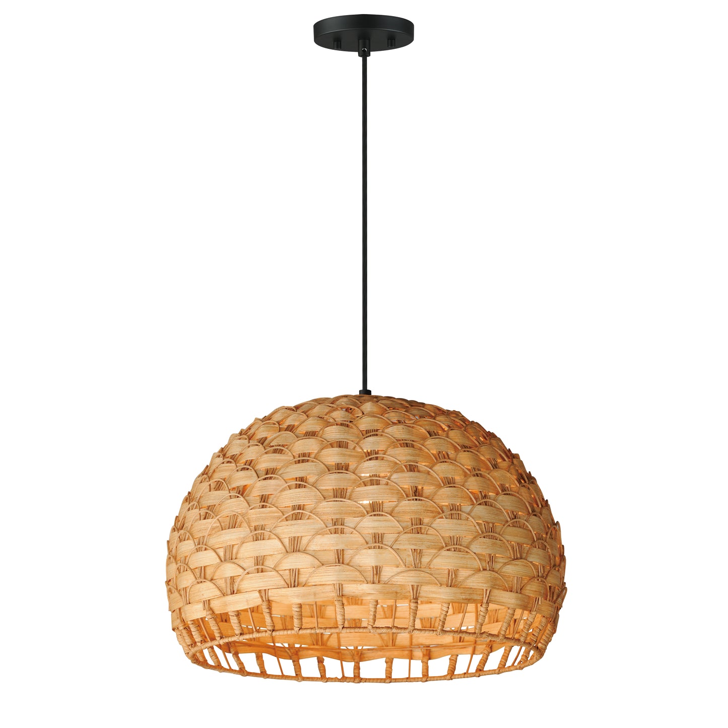 Tahiti 20" Pendant Black by Maxim Lighting