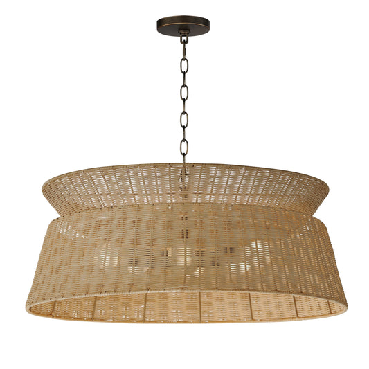 Tulum 6-Light Chandelier Dark Bronze by Maxim Lighting