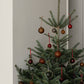 blomus Juhla Matte Glass Ornament Rustic Brown Set of 4