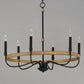 Franklin 6-Light Chandelier Driftwood/Black by Maxim Lighting