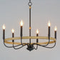 Franklin 6-Light Chandelier Driftwood/Black by Maxim Lighting