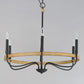 Franklin 6-Light Chandelier Driftwood/Black by Maxim Lighting
