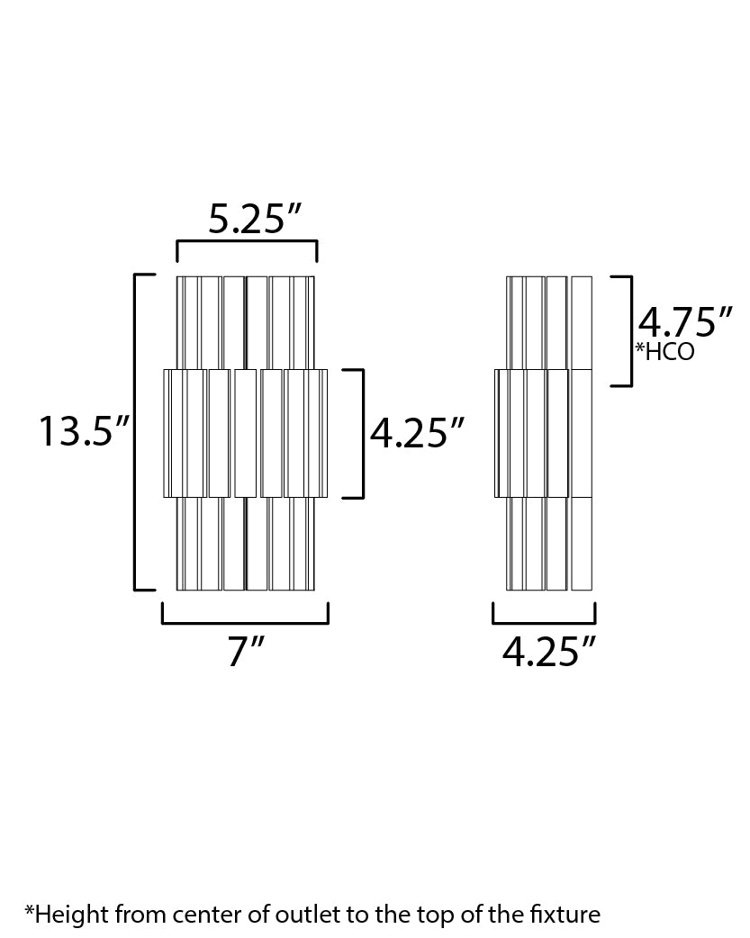 Satori 2-Light Wall Sconce Ecru by Maxim Lighting