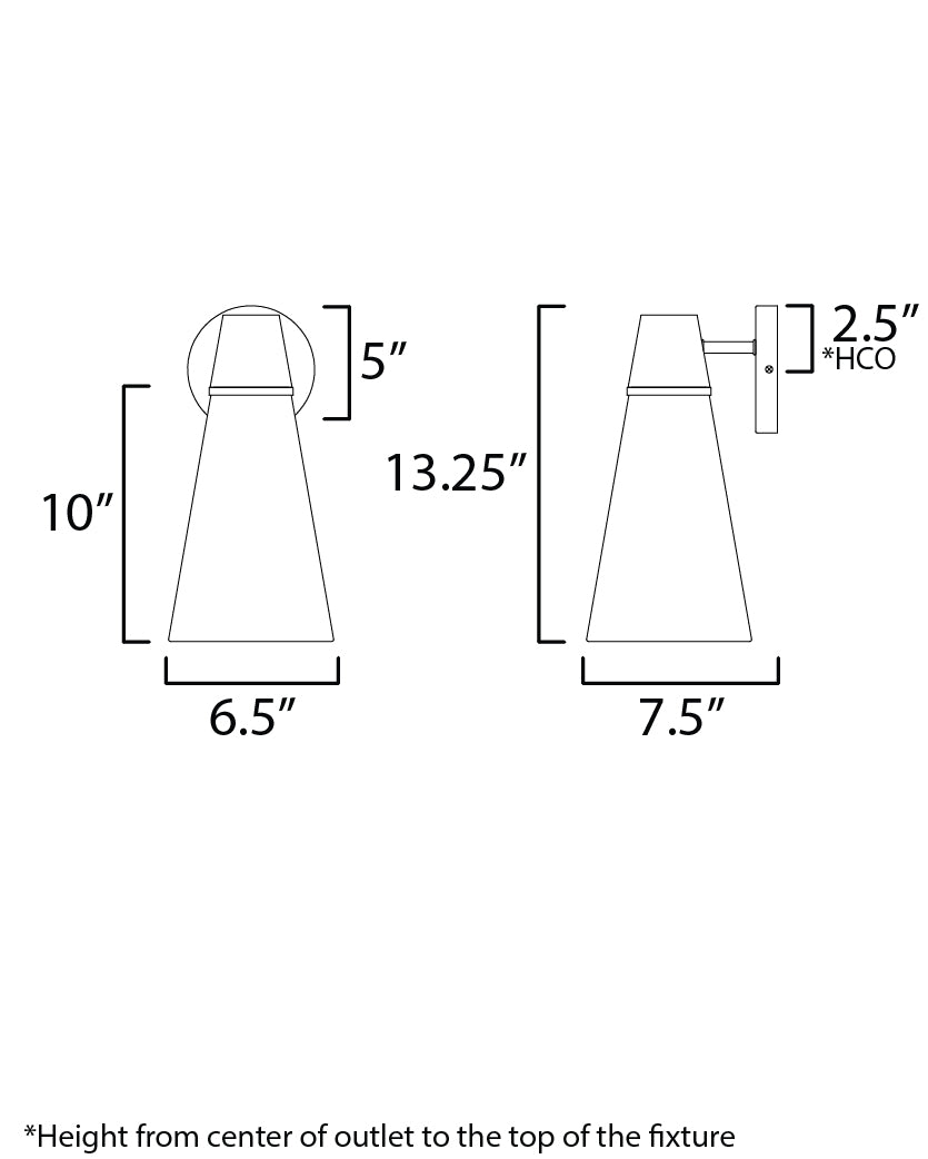Sumatra Sconce Natural Aged Brass by Maxim Lighting