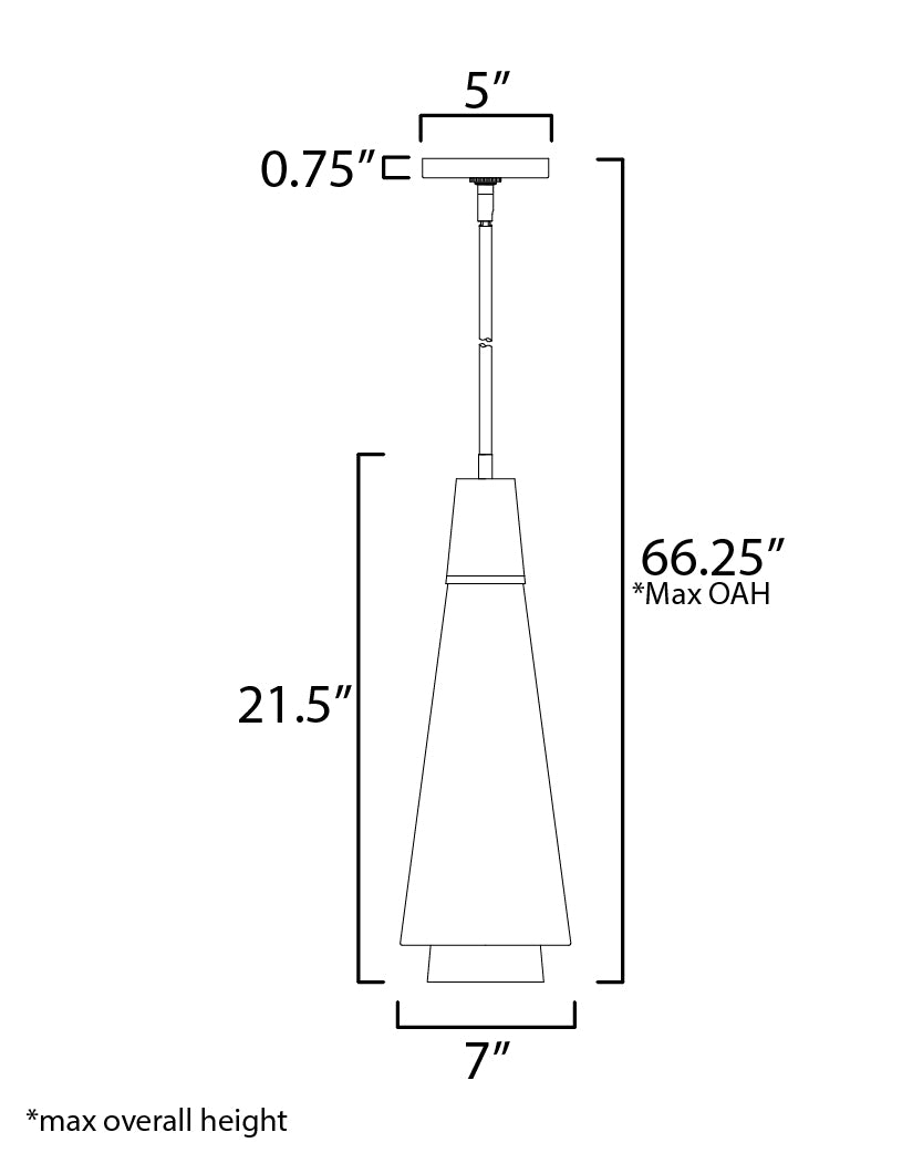 Sumatra Pendant Natural Aged Brass by Maxim Lighting