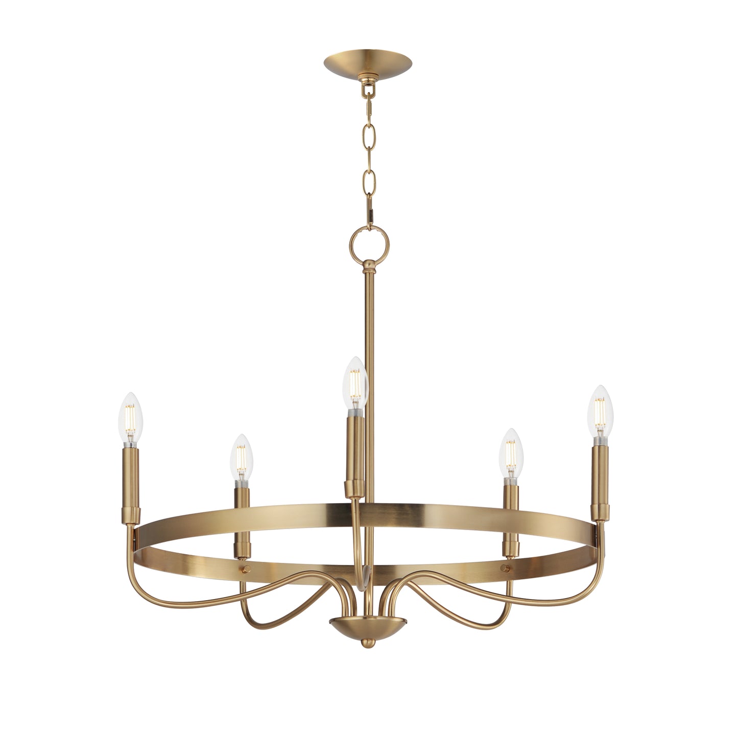 Frankie 5-Light Chandelier Heritage by Maxim Lighting