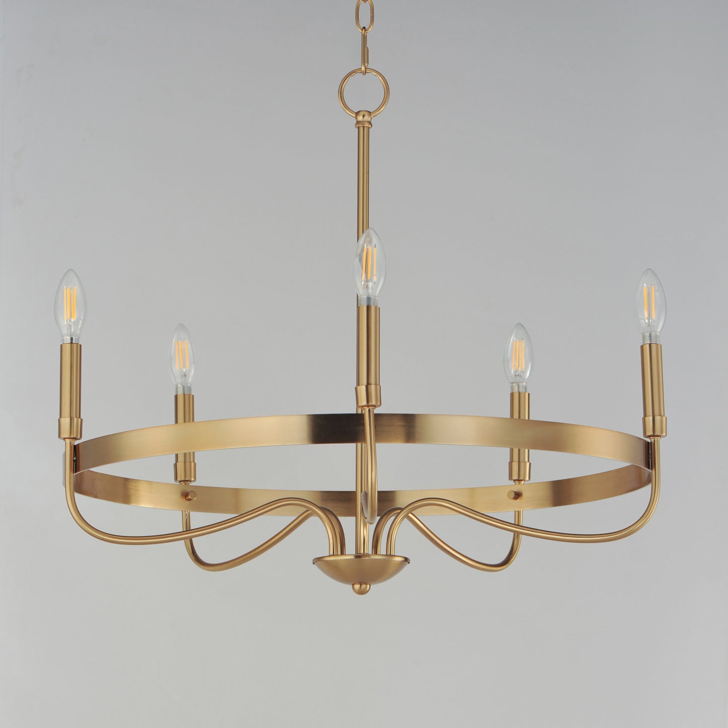 Frankie 5-Light Chandelier Heritage by Maxim Lighting