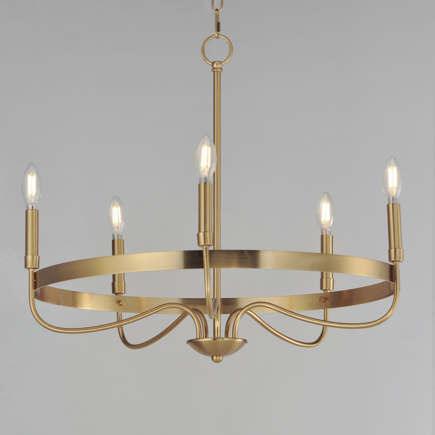 Frankie 5-Light Chandelier Heritage by Maxim Lighting