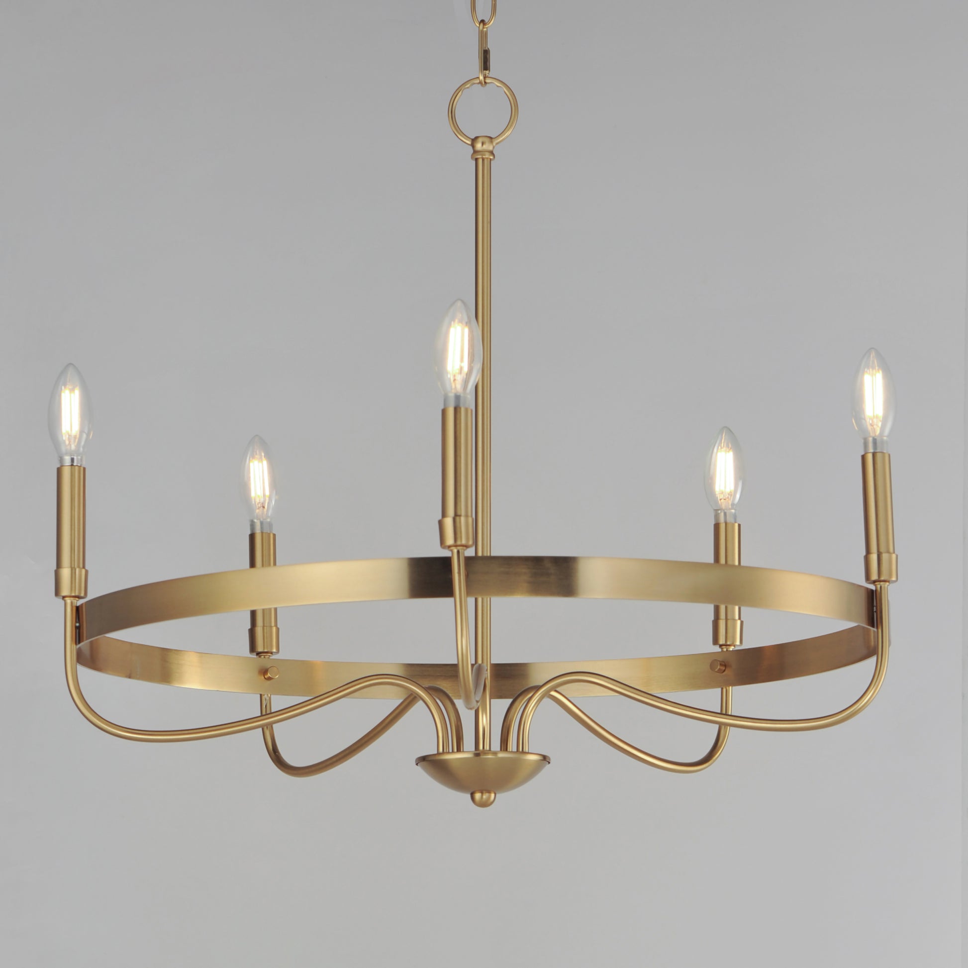 Frankie 5-Light Chandelier Heritage by Maxim Lighting