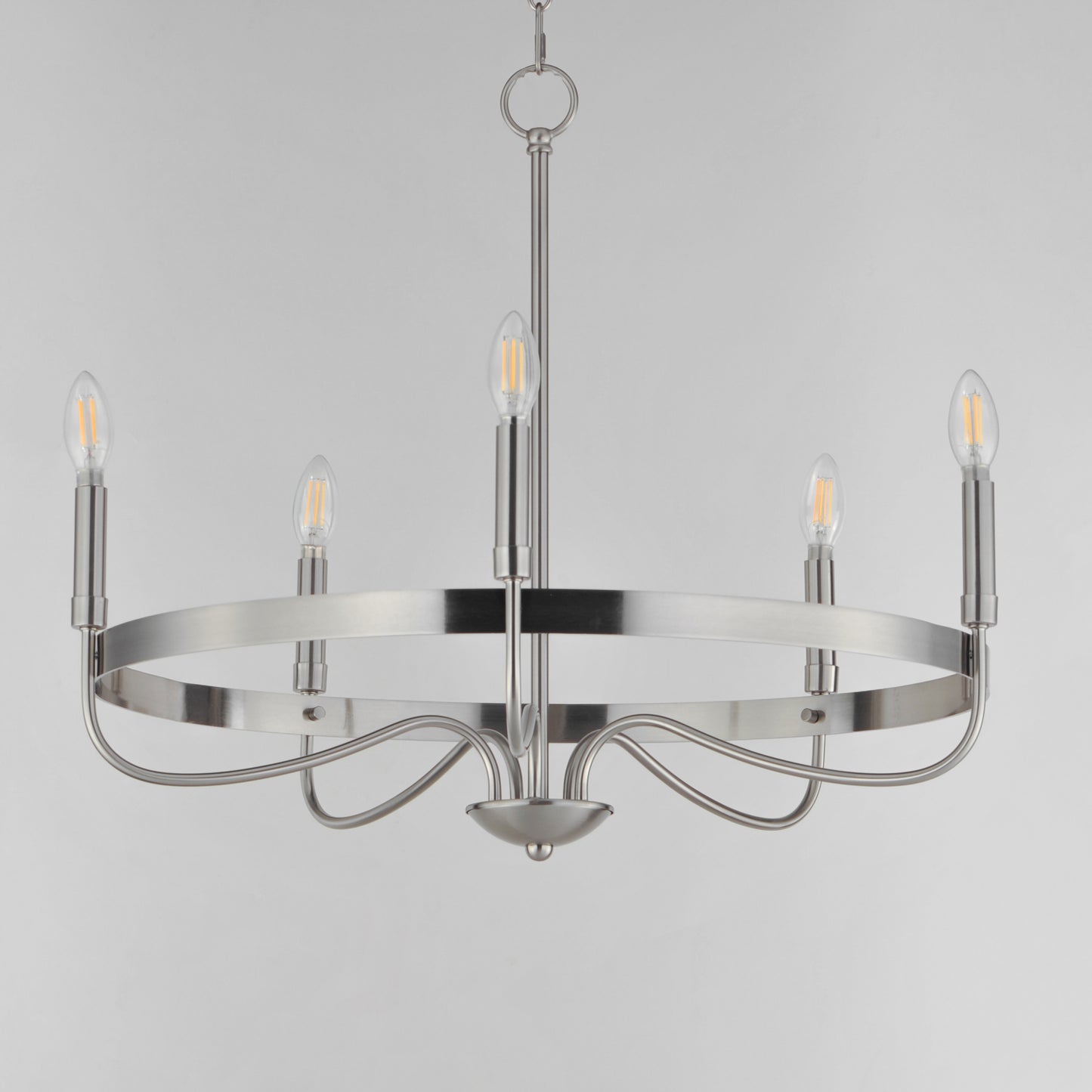 Frankie 5-Light Chandelier Satin Nickel by Maxim Lighting