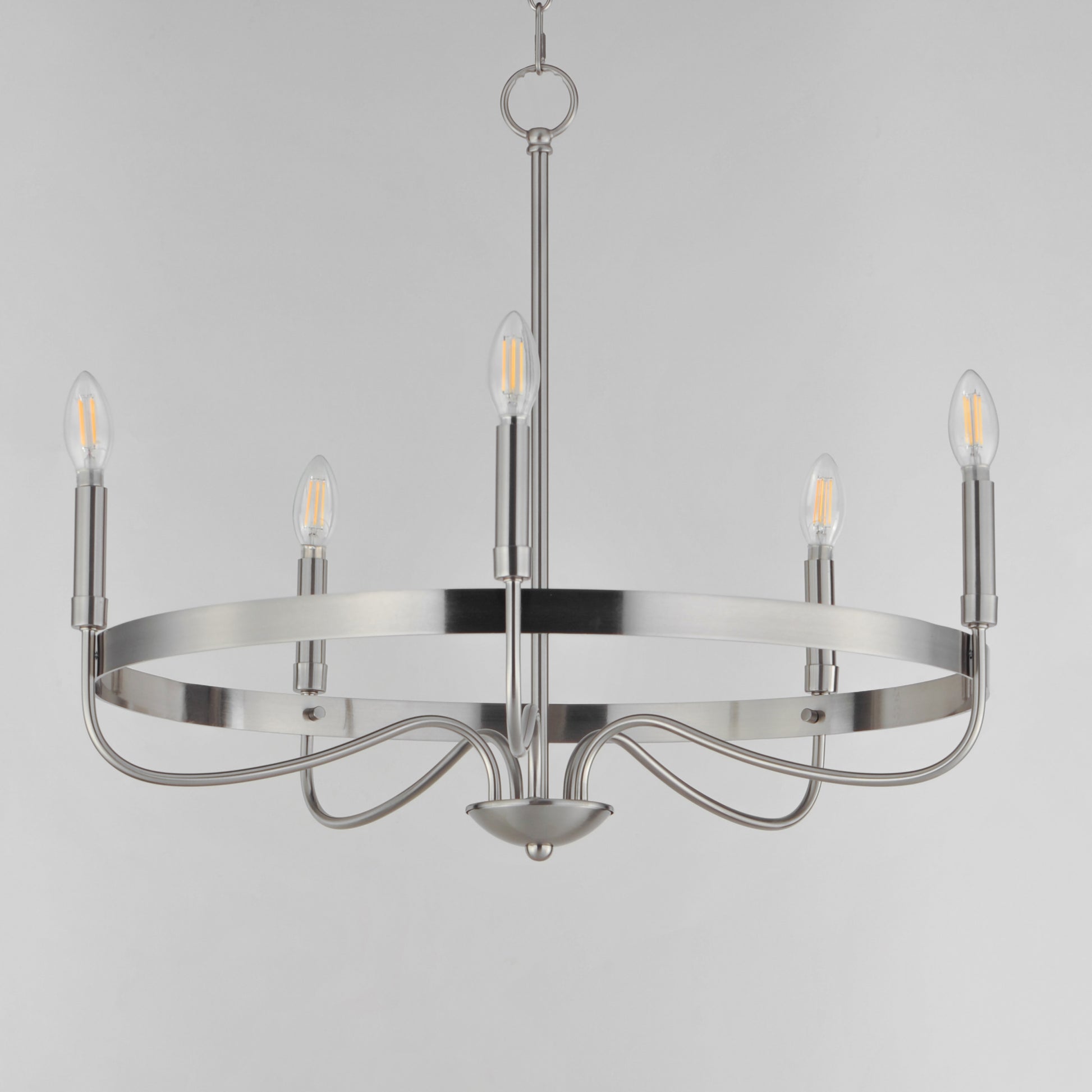 Frankie 5-Light Chandelier Satin Nickel by Maxim Lighting