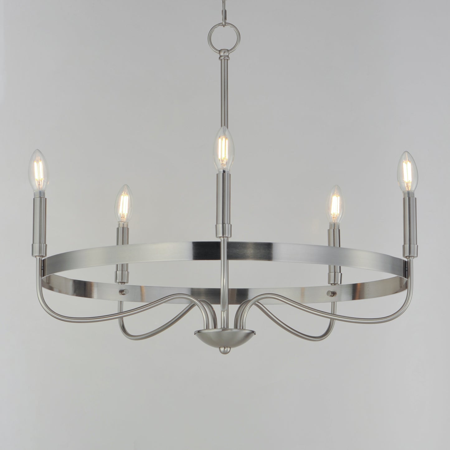 Frankie 5-Light Chandelier Satin Nickel by Maxim Lighting