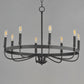 Frankie 8-Light Chandelier Black by Maxim Lighting