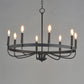Frankie 8-Light Chandelier Black by Maxim Lighting