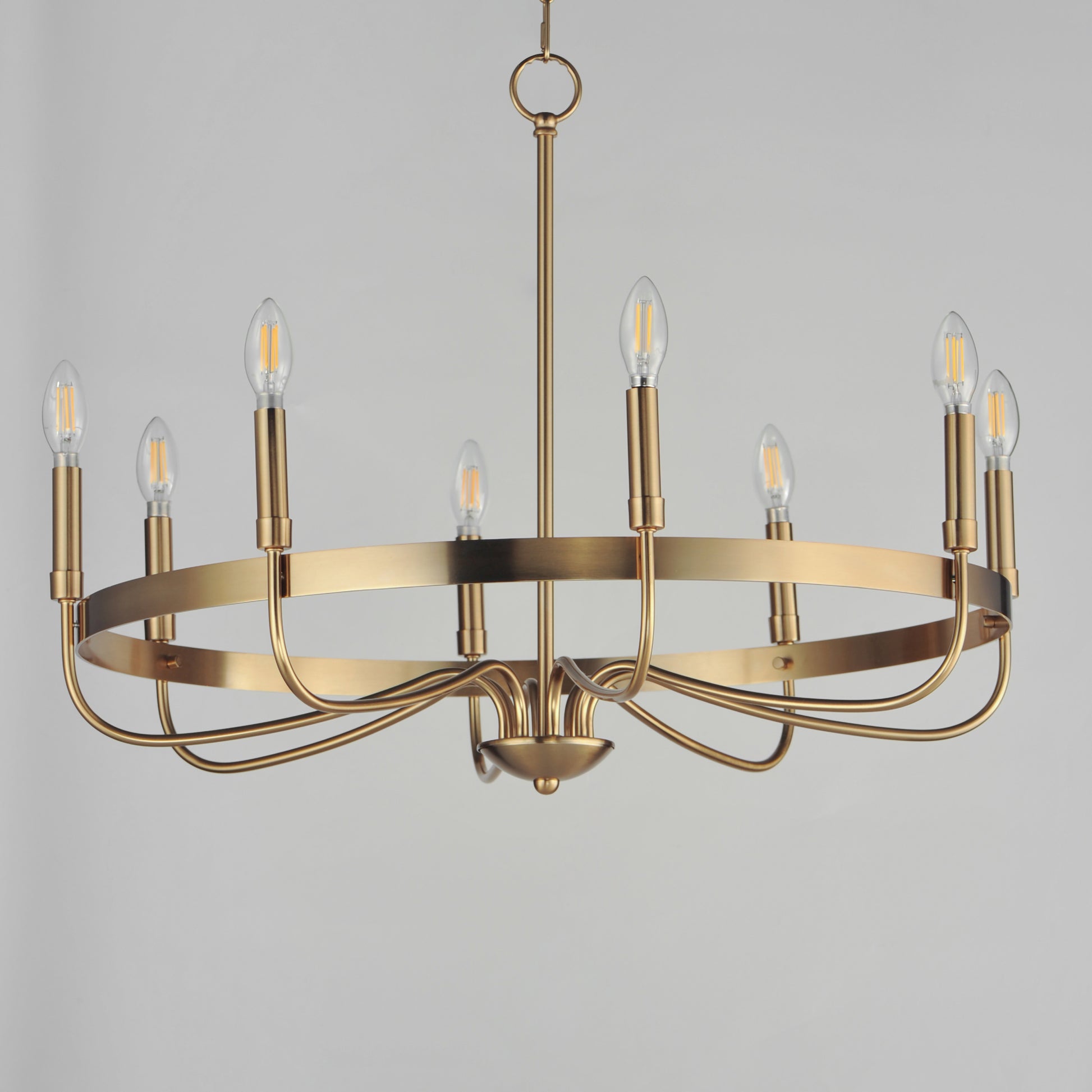 Frankie 8-Light Chandelier Heritage by Maxim Lighting