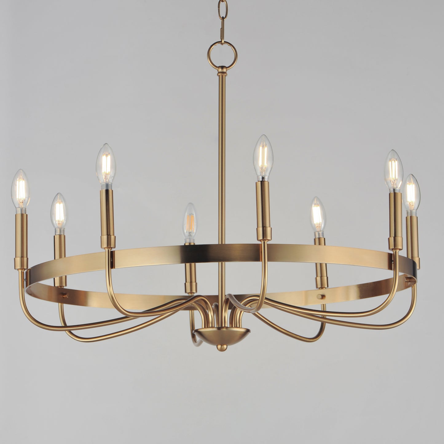 Frankie 8-Light Chandelier Heritage by Maxim Lighting