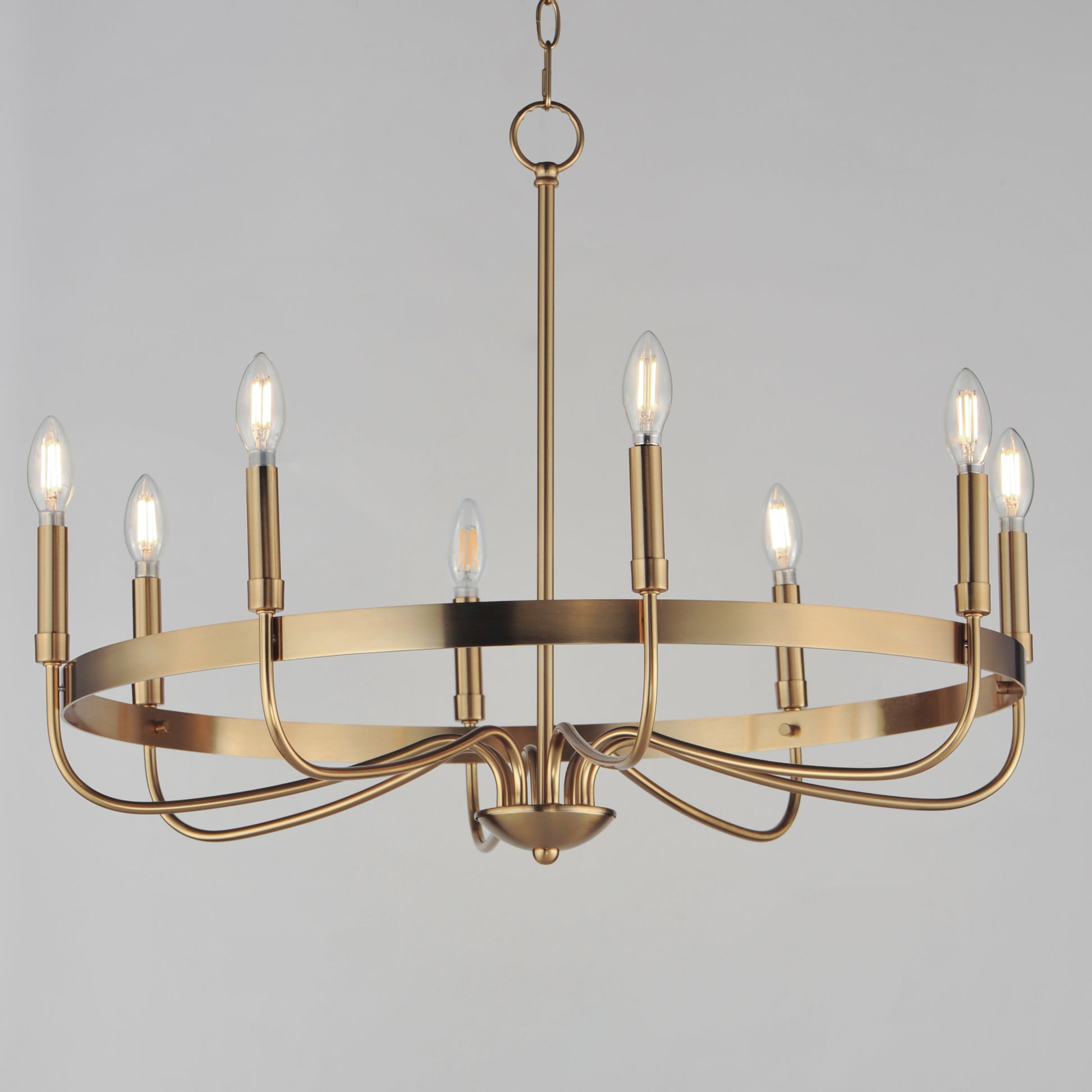 Frankie 8-Light Chandelier Heritage by Maxim Lighting