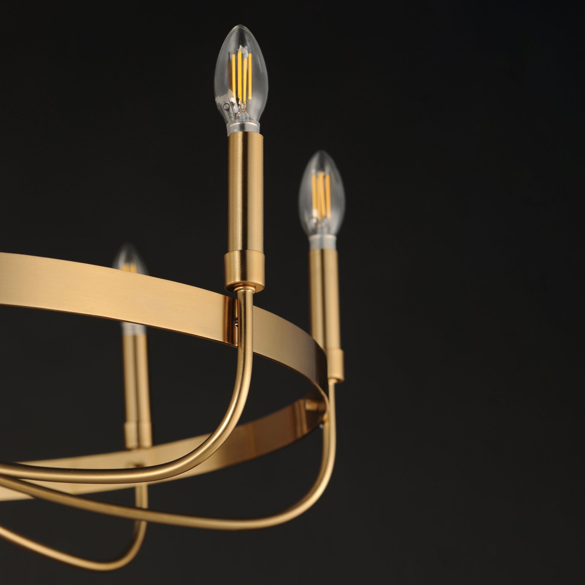 Frankie 8-Light Chandelier Heritage by Maxim Lighting