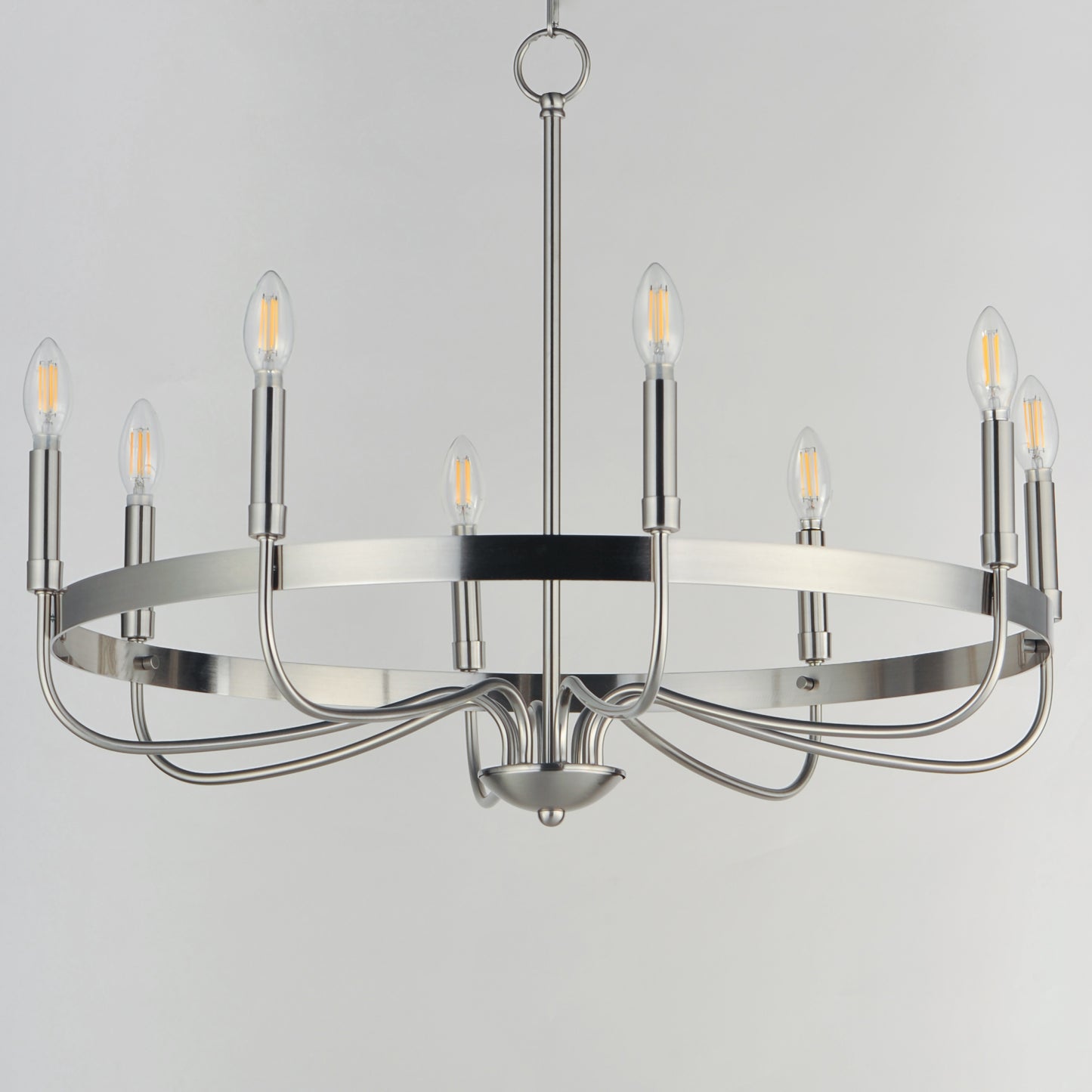 Frankie 8-Light Chandelier Satin Nickel by Maxim Lighting