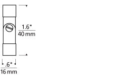 Visual Comfort Monorail Power Vault Adapter Antique Bronze