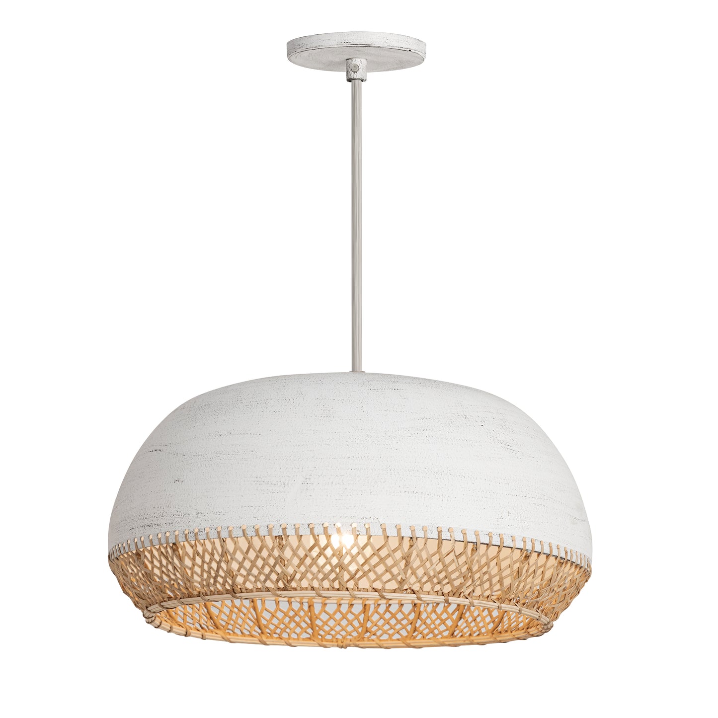 Tamba Large Pendant Ivory by Maxim Lighting