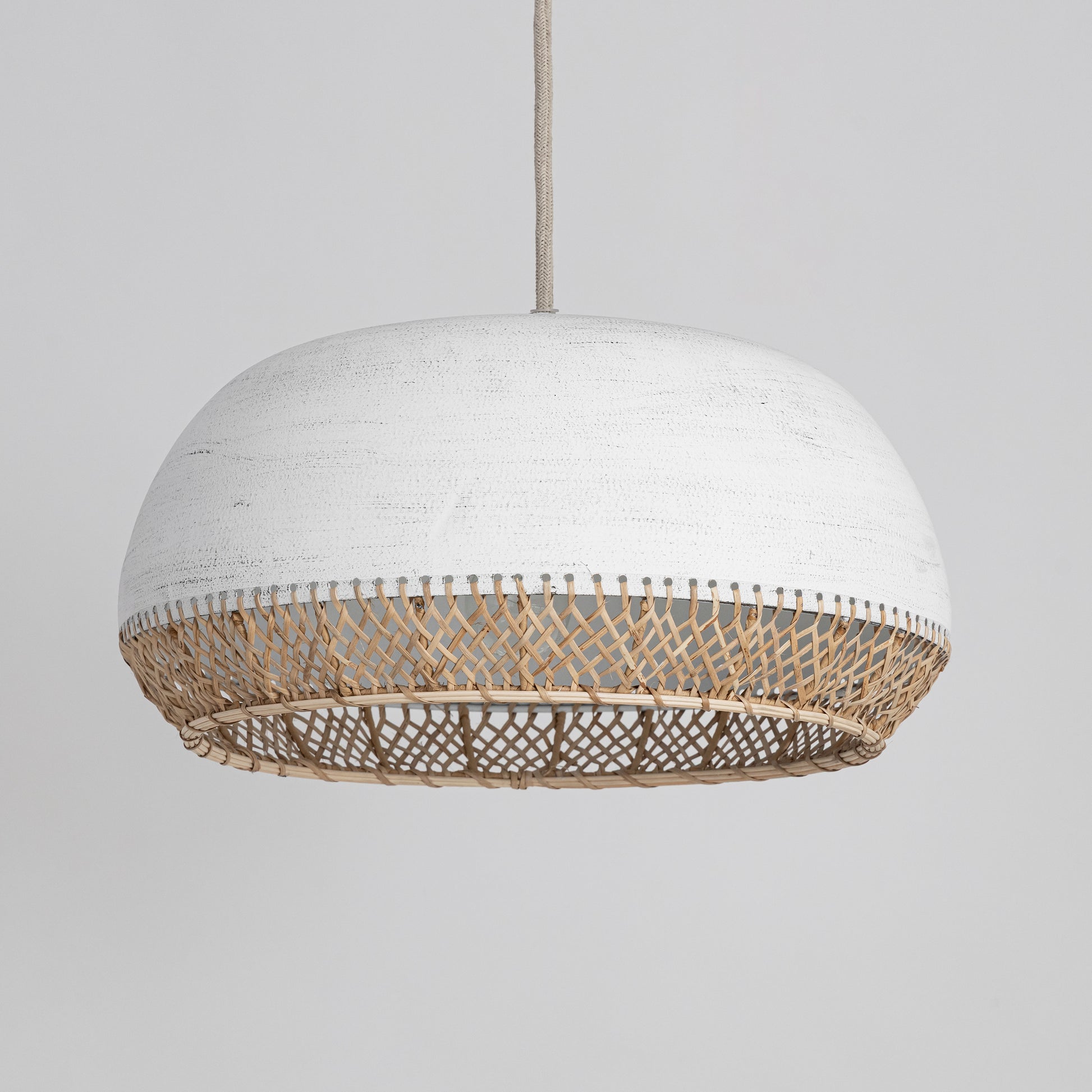 Tamba Large Pendant Ivory by Maxim Lighting