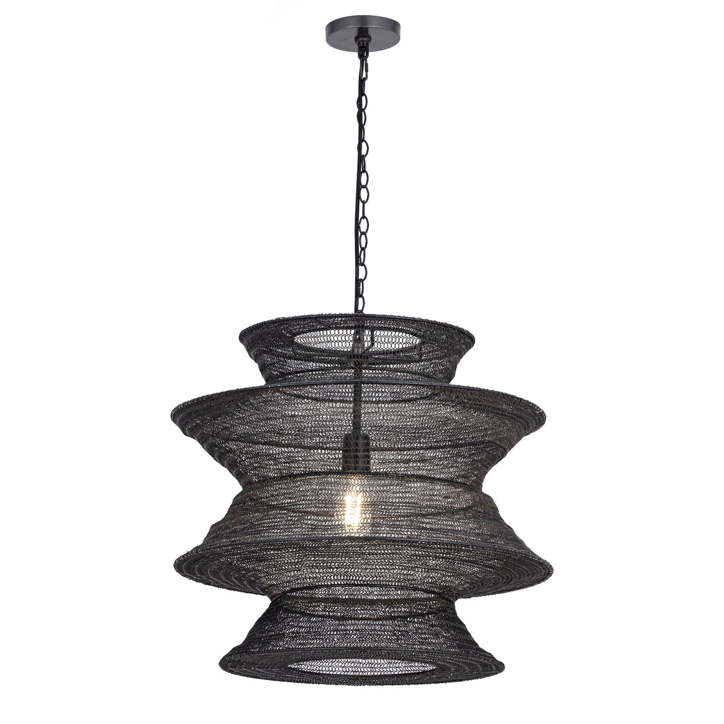 Krabi Large Pendant Black by Maxim Lighting