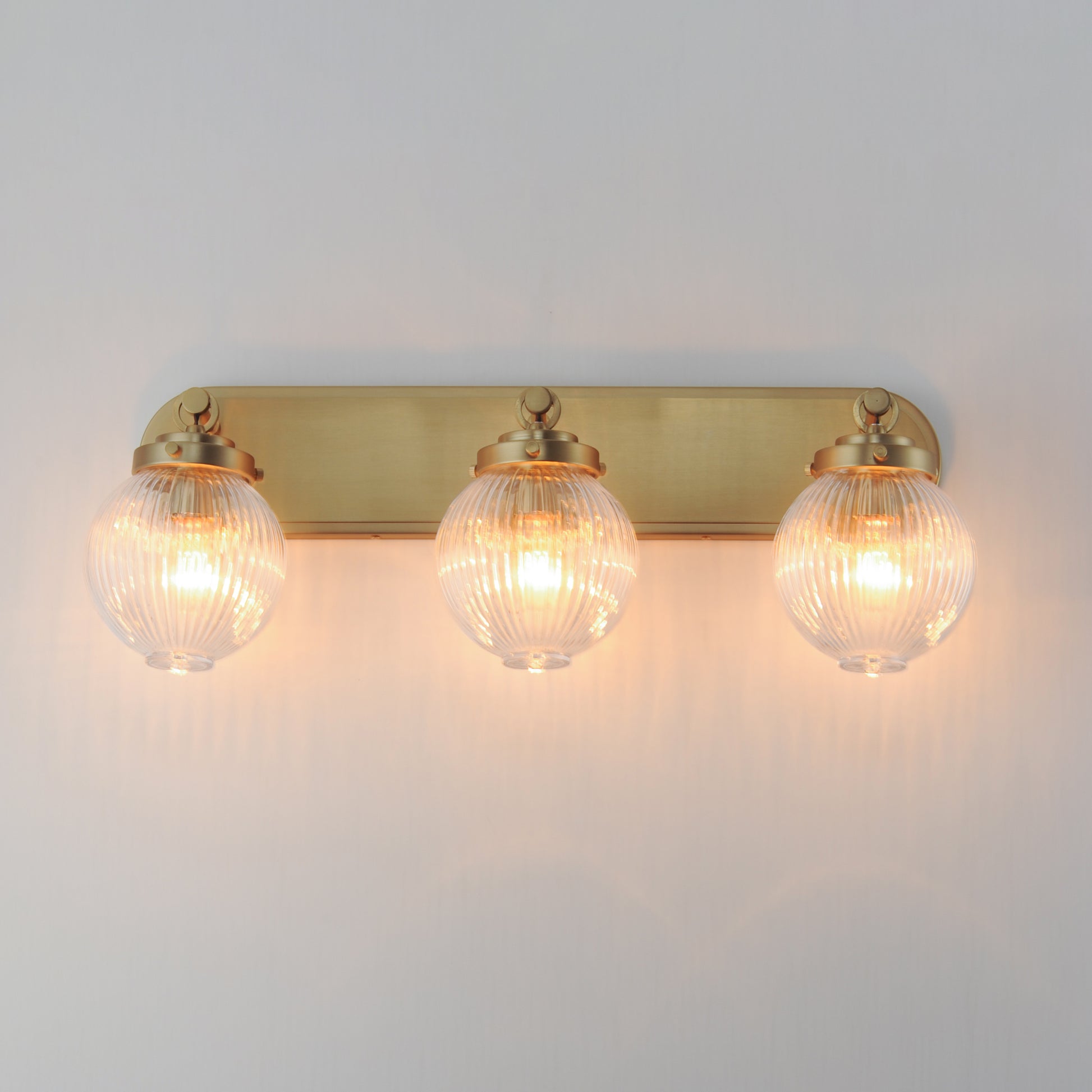 Kasbah 3-Light Bath Vanity Satin Brass by Maxim Lighting