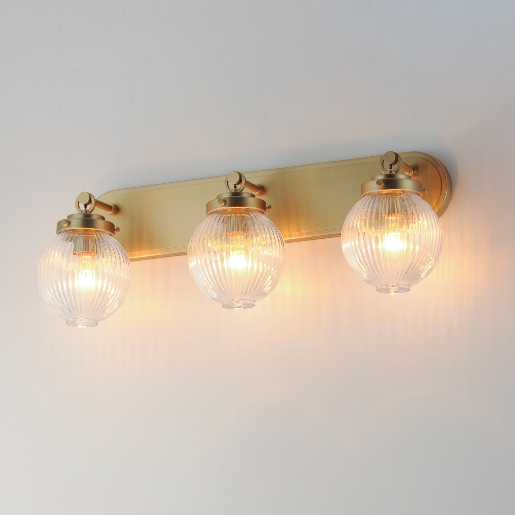 Kasbah 3-Light Bath Vanity Satin Brass by Maxim Lighting