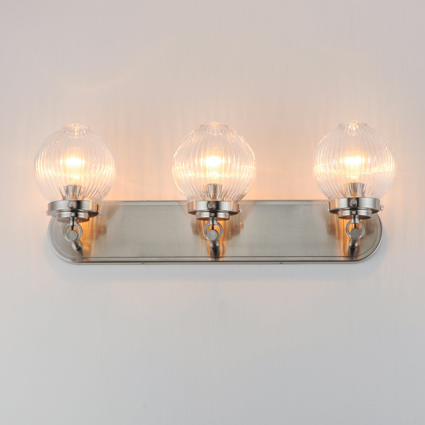 Kasbah 3-Light Bath Vanity Satin Nickel by Maxim Lighting
