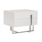 Voco Modern White Bedroom Nightstand