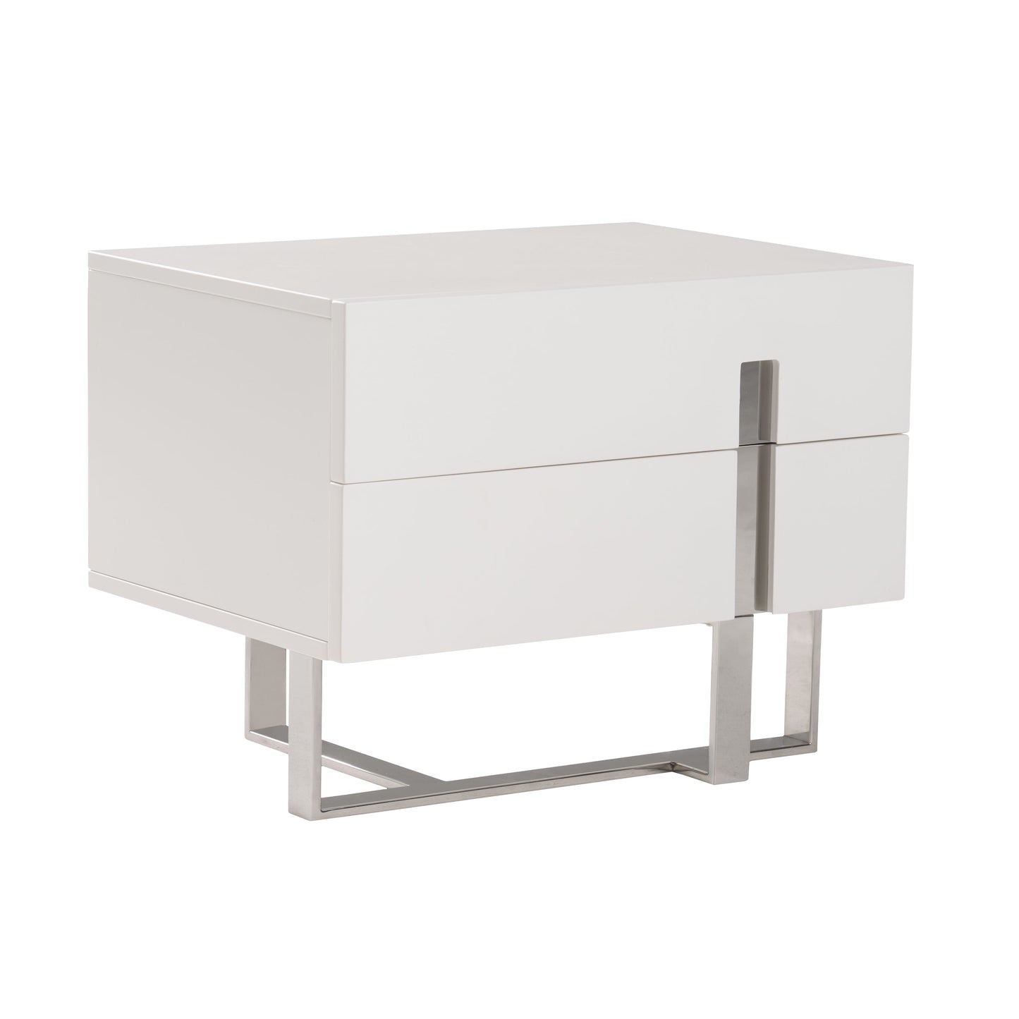 Voco Modern White Bedroom Nightstand