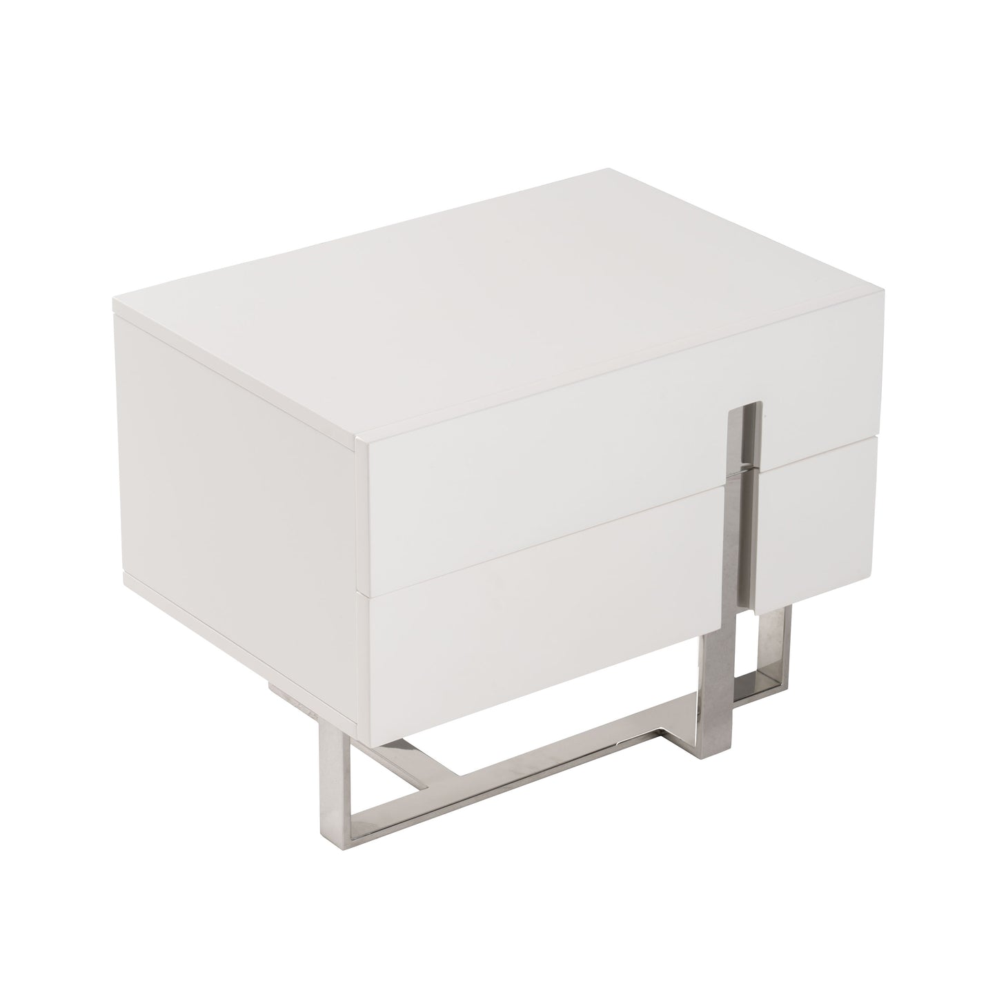 Voco Modern White Bedroom Nightstand