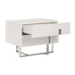 Voco Modern White Bedroom Nightstand