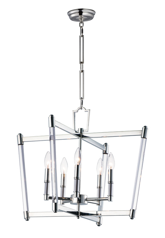 Lucent 5-Light Chandelier Polished Nickel by Maxim Lighting