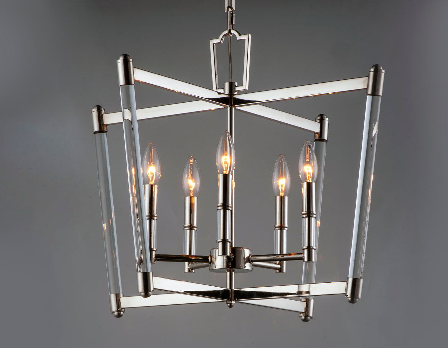 Lucent 5-Light Chandelier Polished Nickel by Maxim Lighting